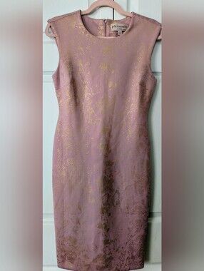 Philosophy Gold And Pink Dress Size Small